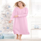 Thermal Henley Nightgown image number null