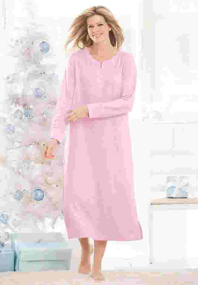 Thermal Henley Nightgown image number 0