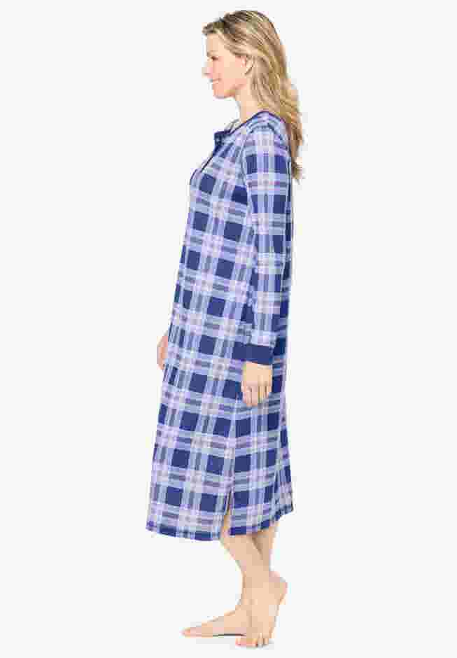Thermal Henley Nightgown image number 2