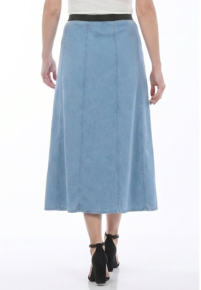 Stretch Denim Jegging Skirt image number 1