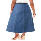 Stretch Denim Jegging Skirt image number null
