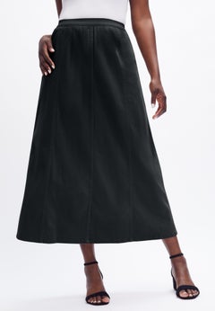 Stretch Denim Jegging Skirt