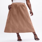 Stretch Denim Jegging Skirt image number null