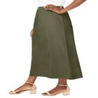 Stretch Denim Jegging Skirt image number null