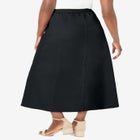 Stretch Denim Jegging Skirt image number null