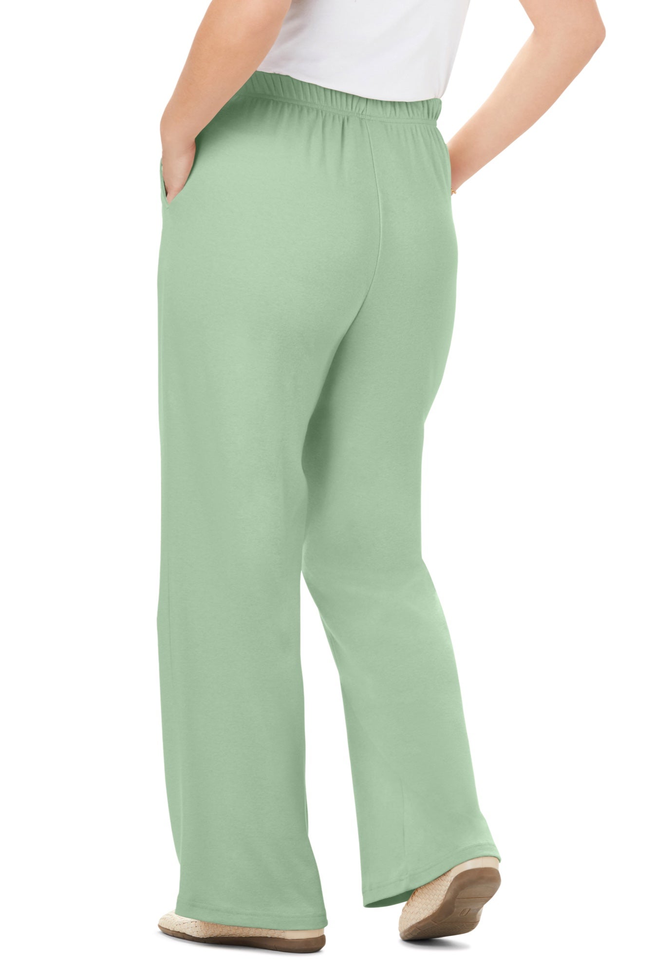 7-Day Knit Wide-Leg Pull-On Pants image number 1