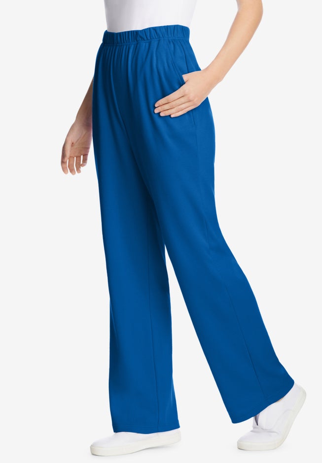 7-Day Knit Wide-Leg Pull-On Pants image number 2