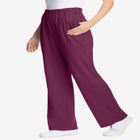 7-Day Knit Wide-Leg Pull-On Pants image number null