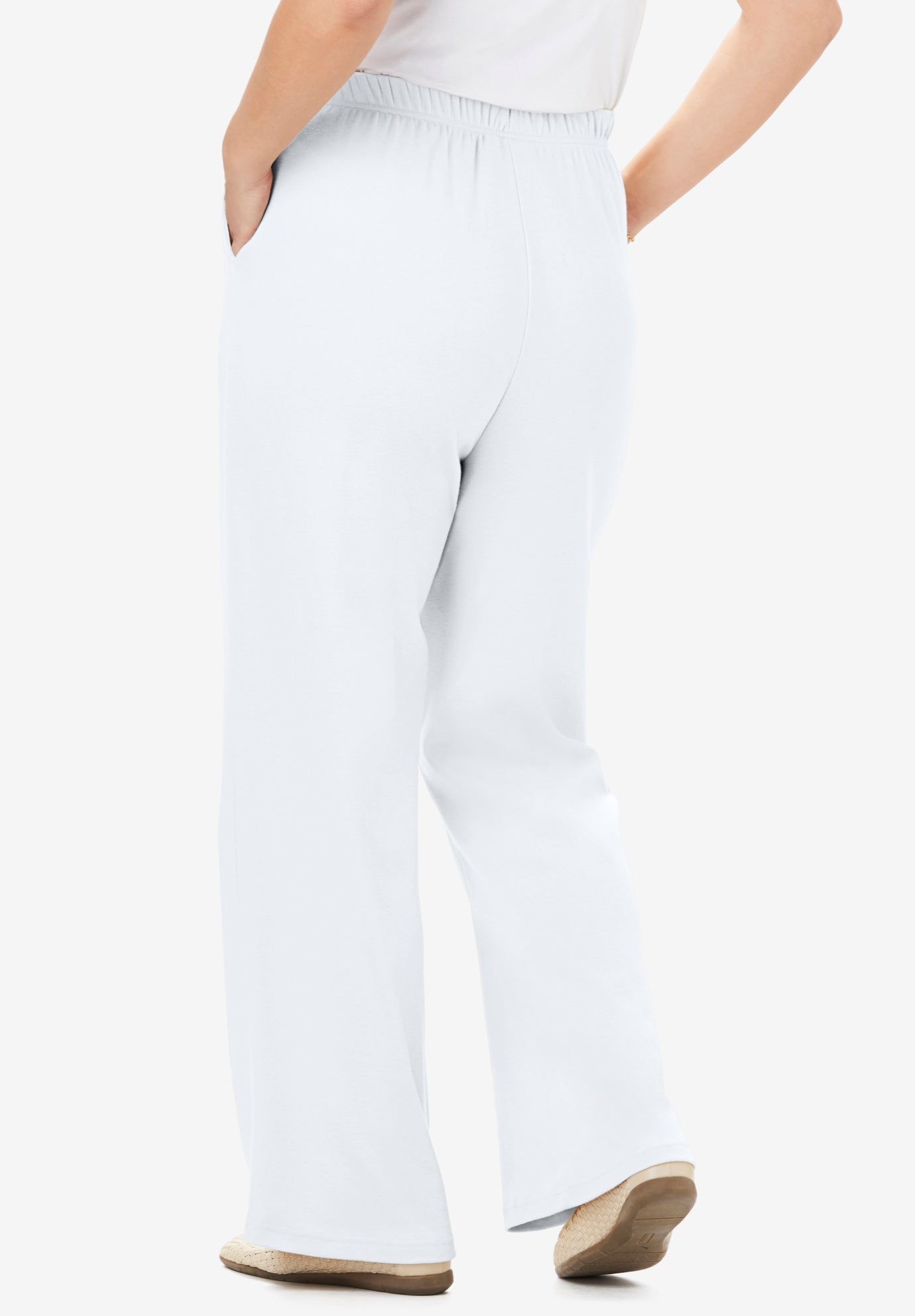 7-Day Knit Wide-Leg Pull-On Pants image number 1