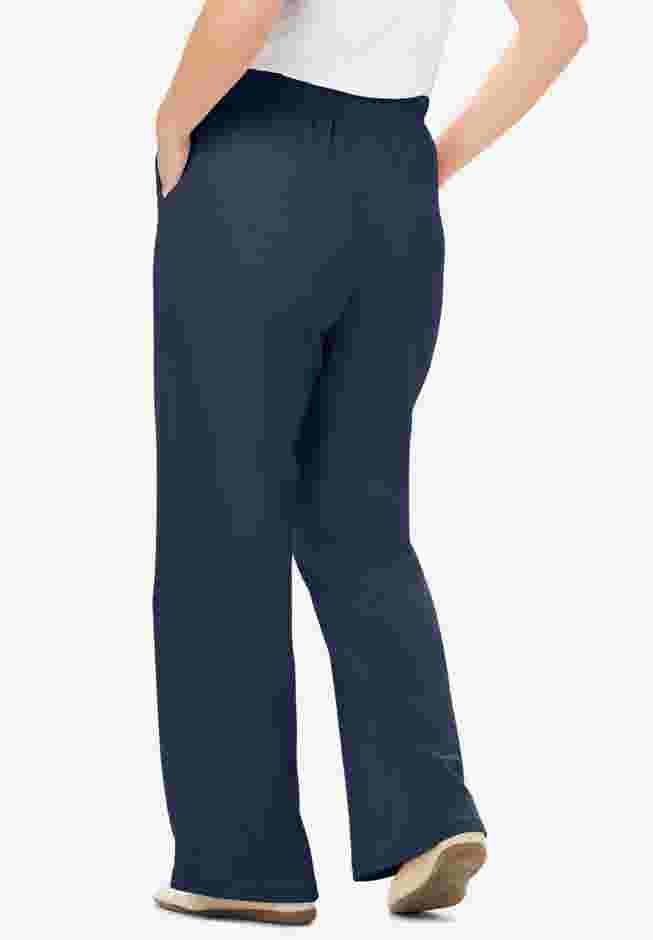 7-Day Knit Wide-Leg Pull-On Pants image number 1