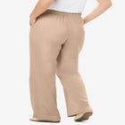 7-Day Knit Wide-Leg Pull-On Pants image number null