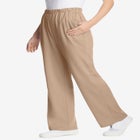 7-Day Knit Wide-Leg Pull-On Pants image number null