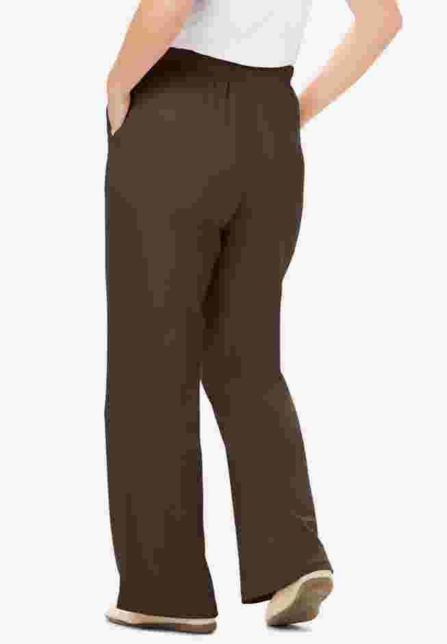 Womens Plus-Size 7-Day Knit Wide-Leg Pull-On Pants image number 1
