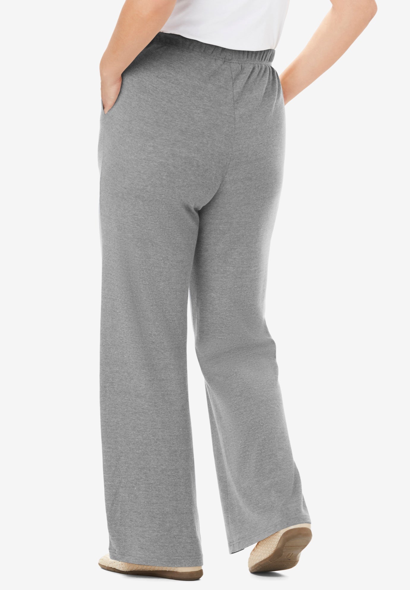 7-Day Knit Wide-Leg Pull-On Pants image number 1