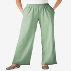 7-Day Knit Wide-Leg Pull-On Pants image number null