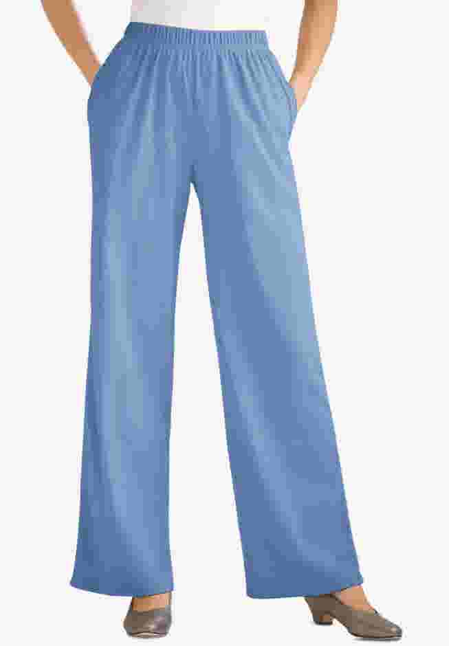 7-Day Knit Wide-Leg Pant image number 0