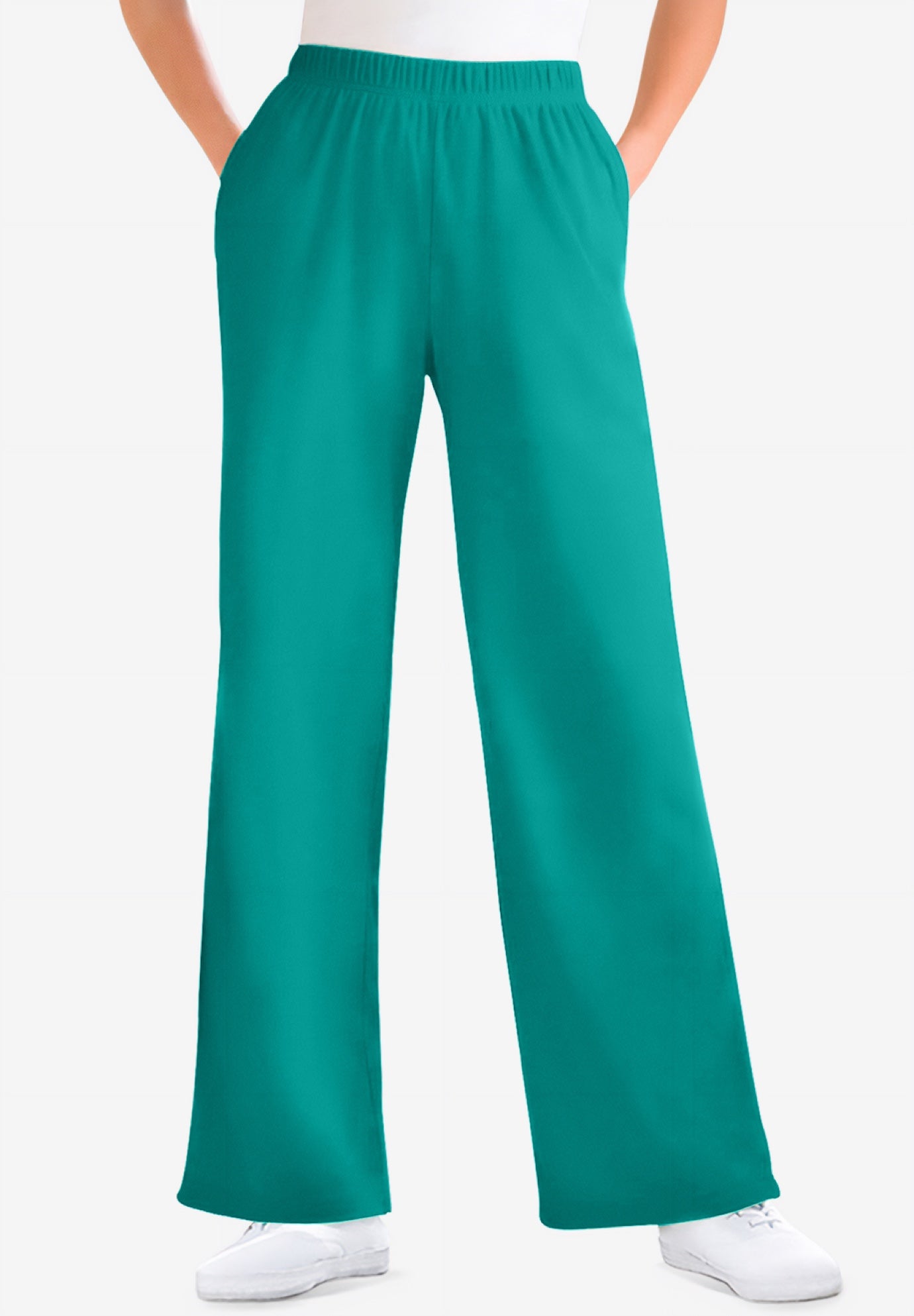 7-Day Knit Wide-Leg Pull-On Pants image number 0