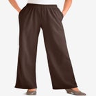 7-Day Knit Wide-Leg Pull-On Pants image number null