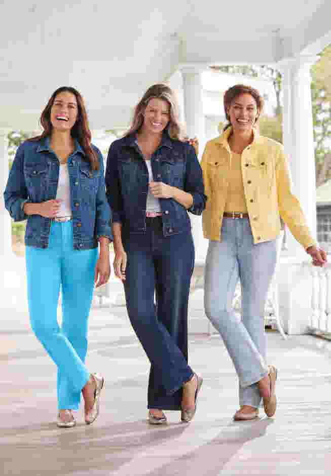 Straight-Leg Stretch Denim Jean image number 6