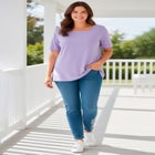 Straight-Leg Stretch Denim Five-Pocket Jeans image number null