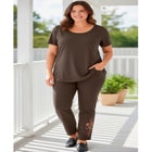 Straight-Leg Stretch Denim Five-Pocket Jeans image number null