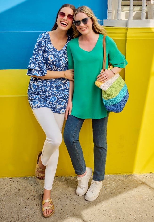 Straight-Leg Stretch Denim Five-Pocket Jeans image number 3