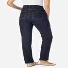 Straight-Leg Stretch Denim Five-Pocket Jeans image number null