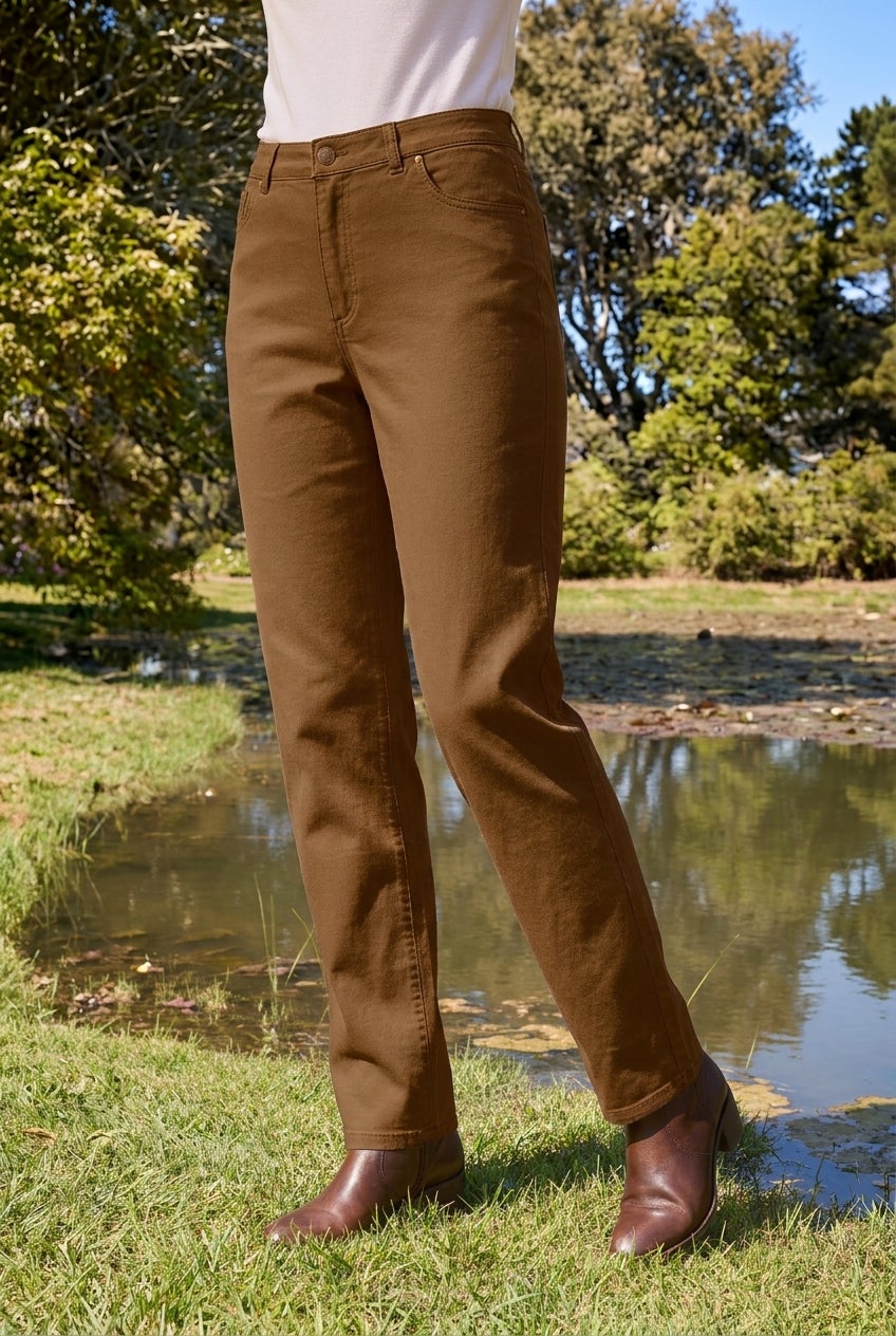 Stretch Denim 5-Pocket Straight-Leg Jeans image number 0