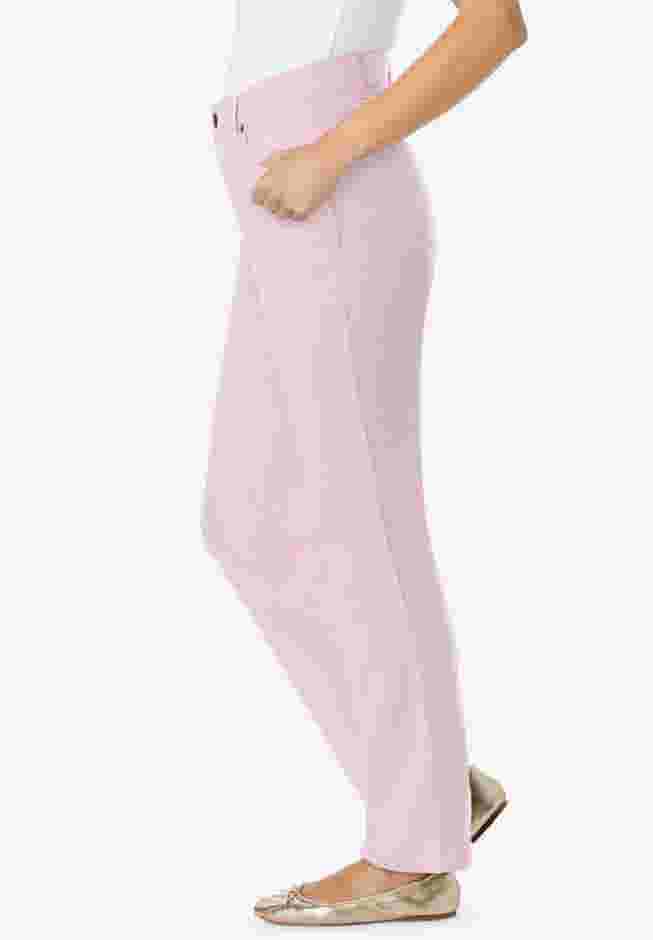 Straight-Leg Stretch Denim Five-Pocket Jeans image number 2