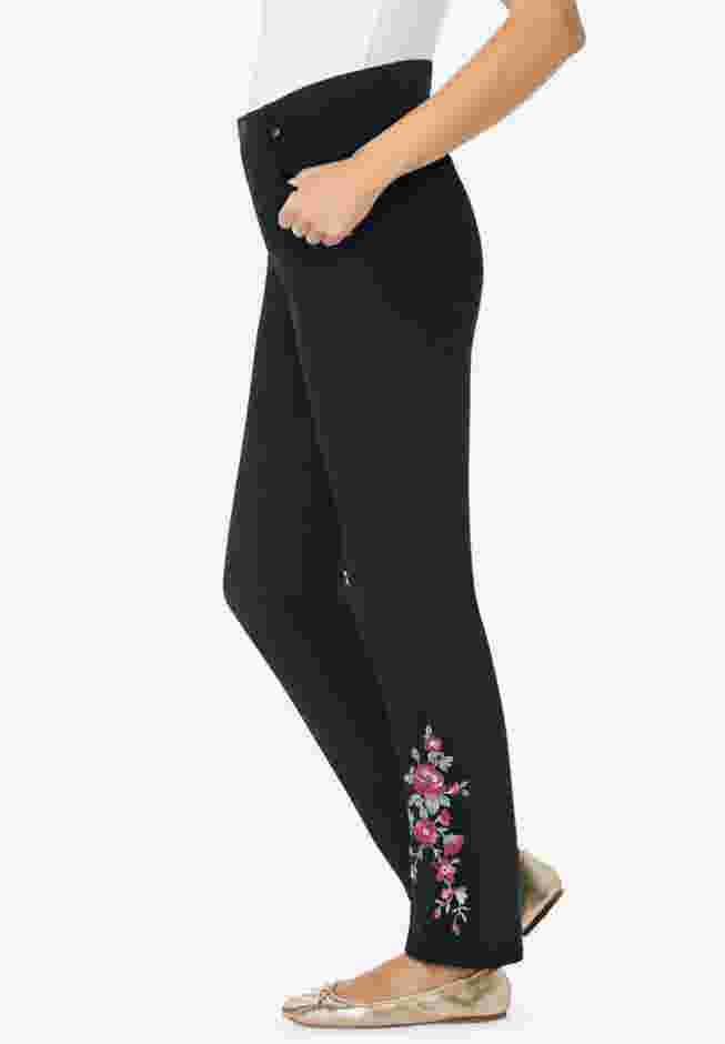 Straight-Leg Stretch Denim Five-Pocket Jeans image number 2
