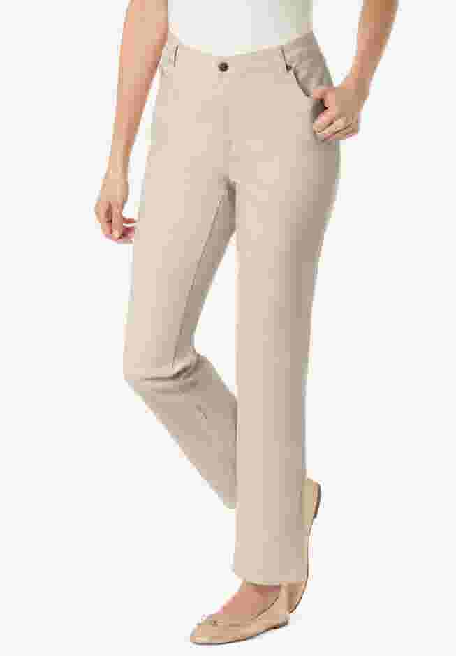 Straight-Leg Stretch Denim Jean image number 0