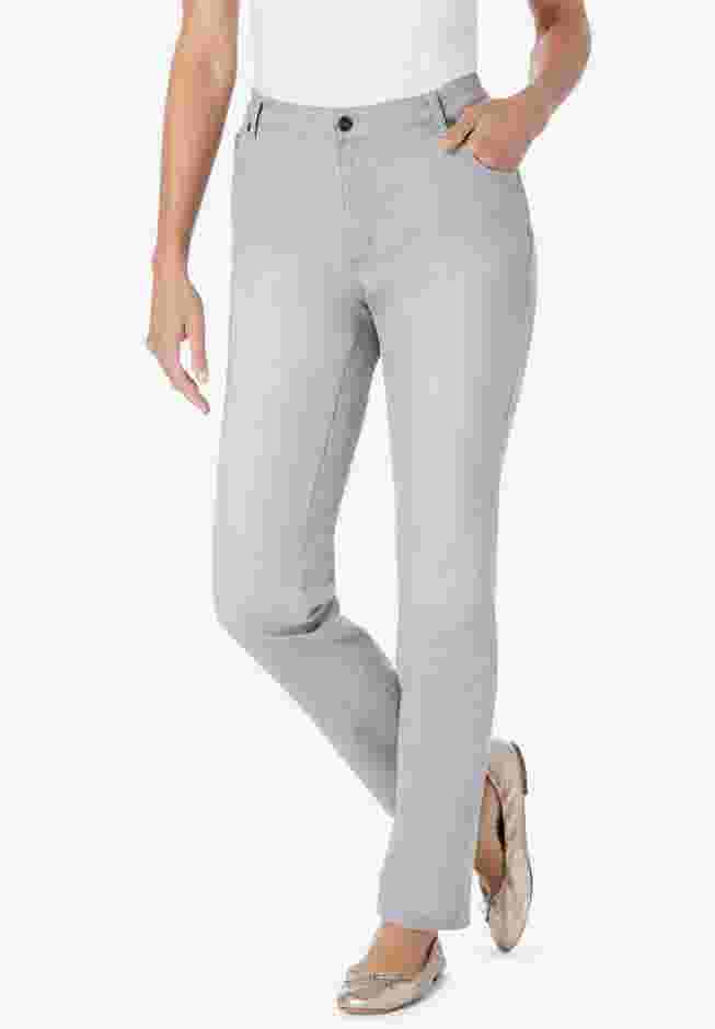 Straight-Leg Stretch Denim Jean image number 0