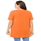 Perfect Short-Sleeve Shirred V-Neck Tunic image number null