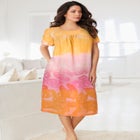 Short Print Shirred Lounger image number null