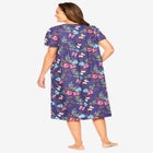 Short Print Shirred Lounger image number null