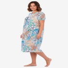 Short Print Shirred Lounger image number null