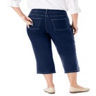 Stretch Denim Five-Pocket Capri Jeans image number null
