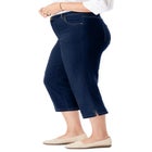 Stretch Denim Five-Pocket Capri Jeans image number null