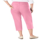 Stretch Denim Five-Pocket Capri Jeans image number null