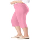 Stretch Denim Five-Pocket Capri Jeans image number null