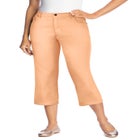 Stretch Denim Five-Pocket Capri Jeans image number null