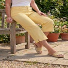 Stretch Denim Five-Pocket Capri Jeans image number null