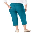 Stretch Denim Five-Pocket Capri Jeans image number null