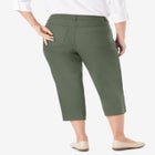 Stretch Denim Five-Pocket Capri Jeans image number null