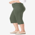 Stretch Denim Five-Pocket Capri Jeans image number null