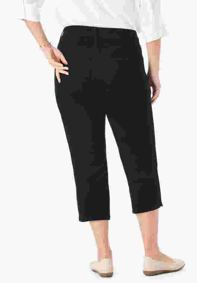 Stretch Denim Five-Pocket Capri Jeans image number 1
