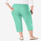 Stretch Denim Five-Pocket Capri Jeans image number null