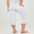 Stretch Denim Five-Pocket Capri Jeans image number null