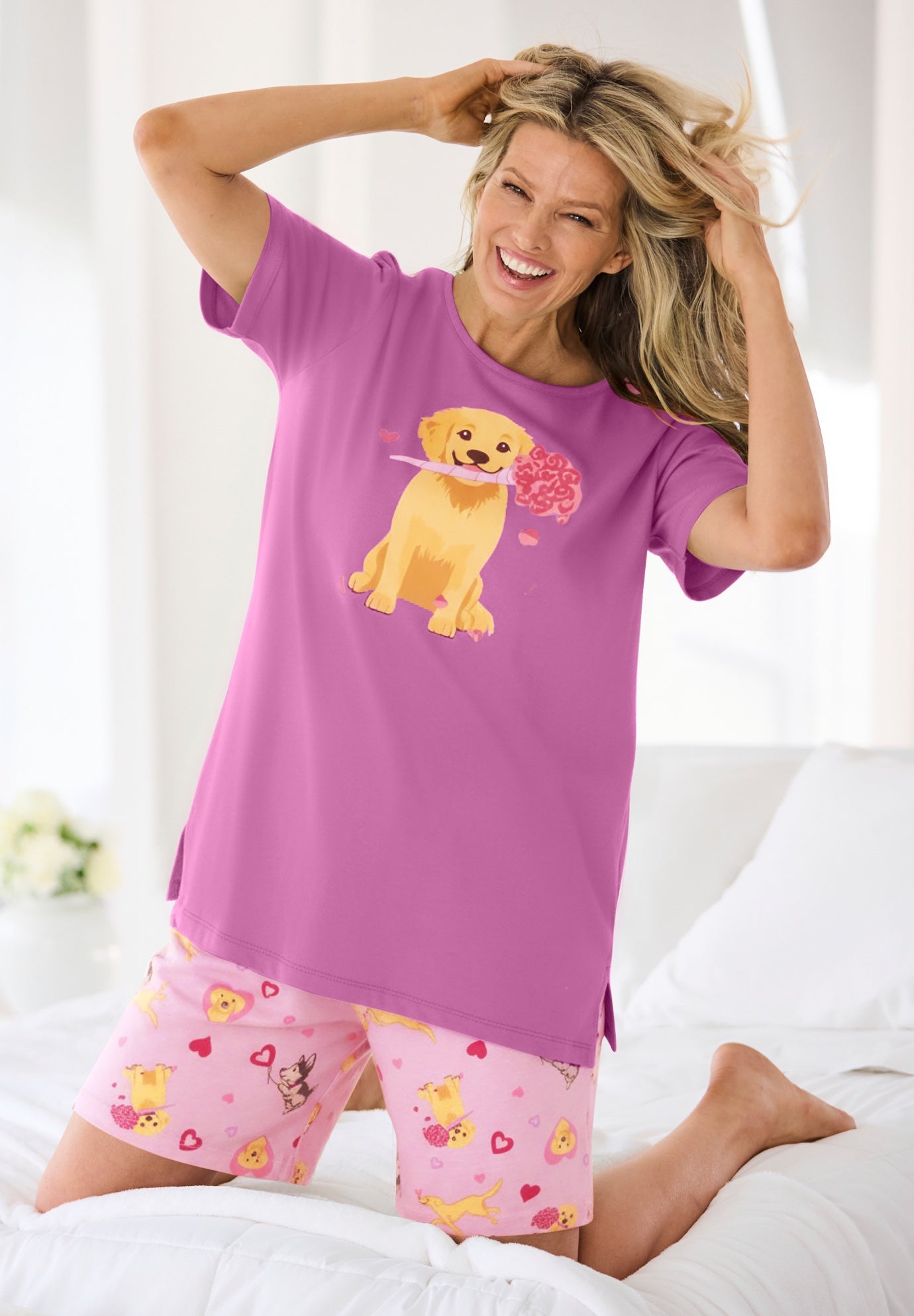 Knit PJ Short Set image number 0