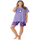 Knit PJ Short Set image number null